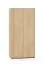 Drehtürenschrank | 2 Türen | Farbe: Eiche Mavelie | 1 Kleiderstange | 2 Fächer | 92 x 52 x 190 cm | Kleiderschrank | Soft-Close Funktion