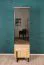 Schrank Slatina 48, Farbe: Eiche / Schwarz, teilmassiv - Abmessungen: 203 x 56 x 63 cm (H x B x T)