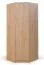 87 cm breiter Kleiderschrank mit 1 Tür | Kleiderstange | Farbe: Braun Abbildung