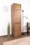 Schrank schmal, Farbe: Eiche Dunkelbraun - Abmessungen: 196 x 50 x 43 cm (H x B x T) Abbildung