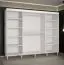 Großer Schiebetürenschrank mit 10 Fächern Jotunheimen 71, Farbe: Weiß - Abmessungen: 208 x 250,5 x 62 cm (H x B x T)