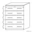 Kommode Pamulang 06, Farbe: Sonoma Eiche - Abmessungen: 112 x 82 x 40 cm (H x B x T)