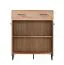 Garderobe Komplett - Set C Crina, 5-teilig, ein Schrank, ein Spiegel, eine Kommode, ein Schuhschrank mit Sitzkissen, eine Garderobe mit Spiegel, ABS-Kantenschutz