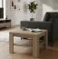 Couchtisch Lorengau 10, Farbe: Sonoma Eiche - Abmessungen: 70 x 70 x 46 cm (B x T x H)