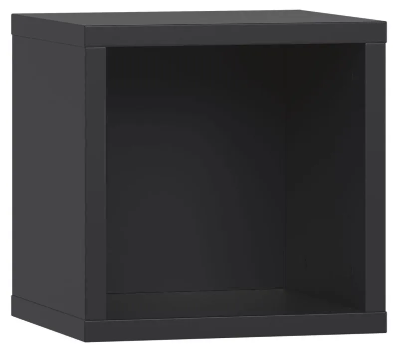 Hängeregal / Wandregal, Farbe: Schwarz - Abmessungen: 32 x 32 x 30 cm (H x B x T)