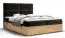 Modernes Doppelbett mit Stauraum Pilio 42, Farbe: Schwarz / Eiche Golden Craft - Liegefläche: 180 x 200 cm (B x L)