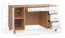 Schreibtisch | Farbe: Beige | 4 Schubladen | Maße: 140 x 67 x 68,5 cm | zwei Fächer | Soft-Close Funktion | Funktionsleiste | Griffe: Weiß | für Büro