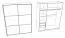 Schiebetürenschrank / Kleiderschrank Sabadell 09, Farbe: Eiche / Beige Hochglanz - 222 x 179 x 64 cm (H x B x T)