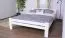 Doppelbett "Easy Premium Line" K4 in Überlänge, 160 x 220 cm Buche Vollholz massiv weiß lackiert