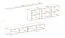 Moderne Wohnwand Kongsvinger 53, Farbe: Eiche Wotan / Grau Hochglanz - Abmessungen: 150 x 340 x 40 cm (H x B x T), mit genügend Stauraum
