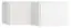 Aufsatz für Eckkleiderschrank Invernada, Farbe: Weiß - Abmessungen: 45 x 102 x 104 cm (H x B x T)