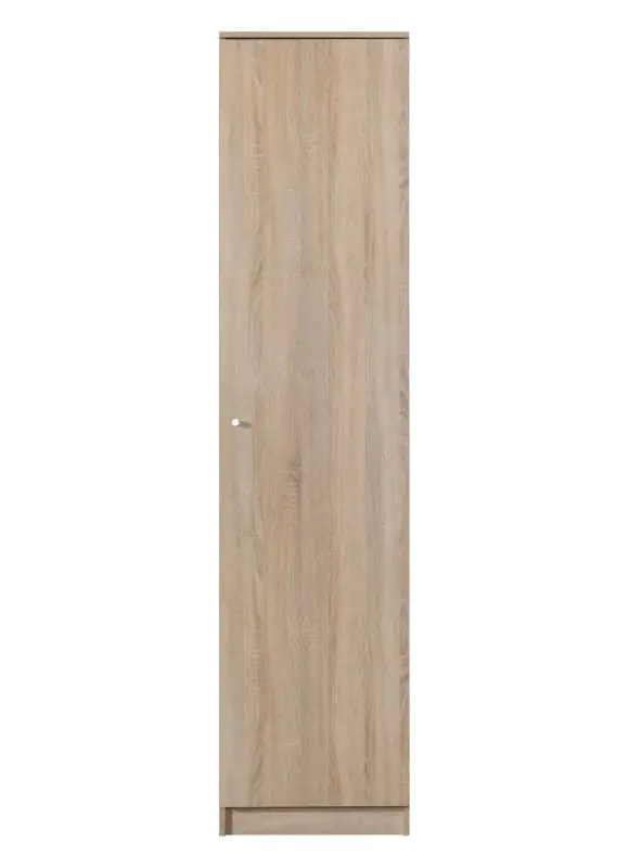 50 cm breiter Kleiderschrank mit 1 Tür | Farbe: Sonoma Eiche Abbildung