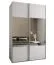 Kleiderschrank / Schiebetürenschrank | Farbe: Weiß | 245,5 x 140 x 64 cm | 2 Kleiderstangen | 6 Fächer | 2 Schiebetüren | Soft-Close-Funktion | Spiegel