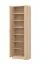 Schuhschrank mit viel Stauraum Smeda 01, Farbe: Eiche Sonoma, zwei Türen, hoher Schrank, sieben Fächer, ABS-Kanten, Maße: 191,5 x 60 x 33 cm, für Vorraum