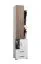 Schrank Bulolo 08, Farbe: Weiß / Nuss - Abmessungen: 198 x 45 x 38 cm (H x B x T)