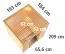 Massivholzsauna Matilde 03, 40 mm Wandstärke - 193 x 184 x 209 cm (B x T x H)