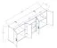Jugendzimmer - Schrankbetterweiterung Garian 21, Farbe: Eiche / Weiß / Grau - Abmessungen: 79 x 213 x 40 cm (H x B x T)