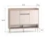Garderobe Komplett Set | Farbe: Eiche Cremona / Kaschmir | Soft-Close | inkl. Samtpolster | Kommode | Spiegel | Schuhschrank | Garderobe mit sieben Haken