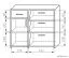 Schuhschrank Pamanukan 24, Farbe: Erle - Abmessungen: 69 x 80 x 34 cm (H x B x T)