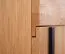 Kommode Slatina 62, Farbe: Eiche / Schwarz, teilmassiv - Abmessungen: 96 x 91 x 45 cm (H x B x T)