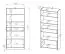 Bücherregal Trezevant 04, Farbe: Eiche Artisan / Schwarz - Abmessungen: 180 x 80 x 40 cm (H x B x T)