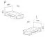 Schlafzimmer Komplett - Set A Authie, 5-teilig, Beige / Eiche hell / Dunkelblau, angenehmes Design, harmonische Farben, einfache und rasche Montage