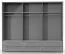 Kleiderschrank | 6 Drehtüren | 6 Schubladen | 3 Fächer | mit 3 Kleiderstangen | 277 cm breit | Farbe: Weiß Abbildung