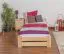 Bett Kiefer massiv 90 x 200 cm Natur Abbildung