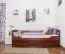 Buche Schubladenbett 90 x 200 cm Dunkelbraun Abbildung