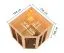Sauna Laurino | 68 mm Wandstärke | Nordische Fichte | 9 kW Ofen mit integrierter Steuerung | 196 x 196 x 198 cm | Superior Liegen aus massivem Espenholz 