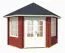 Gartenhaus G65 Schwedenrot inkl. Fußboden - 44 mm Blockbohlenhaus, Nutzfläche: 7,30 m², Zeltdach