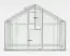 Gewächshaus - Glashaus Radicchio XL9, Wände: 4 mm gehärtetes Glas, Dach: 6 mm HKP mehrwandig, Grundfläche: 8,40 m² - Abmessungen: 290 x 290 cm (L x B)