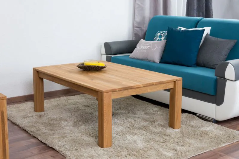 Couchtisch Wooden Nature 120 Eiche massiv - 45 x 120 x 80 cm (H x B x T)