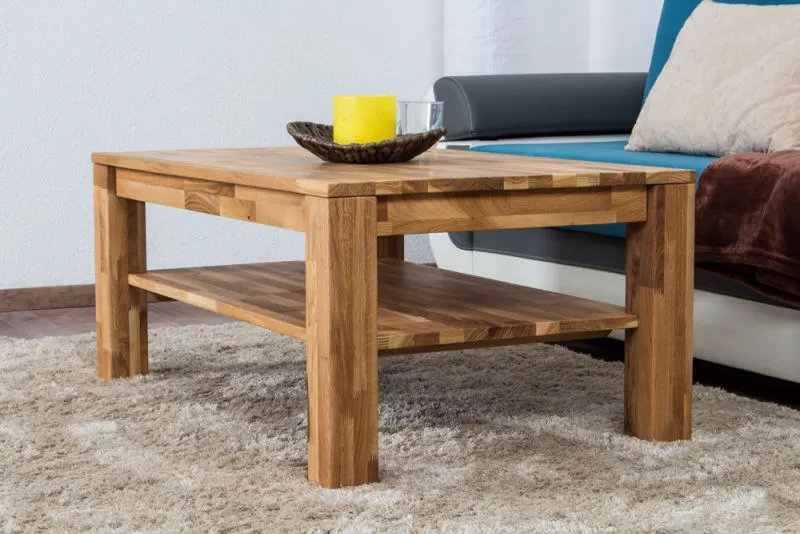 Couchtisch Wooden Nature 121 Eiche massiv - 105 x 65 x 45 cm (B x T x H)