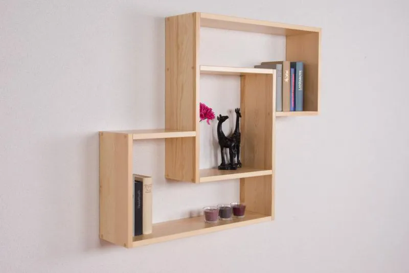Wandregal Kiefer Natur Abbildung