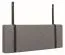 Kopfteilpolsterung für Jugendbett Syrina, Farbe: Grau - Abmessungen: 30 x 84 x 5 cm (H x B x T)