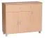 Praktische Kommode, Farbe: Buche / Grau - Abmessungen: 75 x 90 x 30 cm (H x B x T), vielseitig einsetzbar