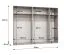 Kleiderschrank | 2 Spiegeltüren | Farbe: Kaschmir | 2,5 Meter breit | 3 Fächer | Griffe: Kaschmir | 3 Kleiderstangen | Maße: 250 x 52 x 202 cm | Soft-Close
