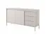 Helles Wohnzimmer - Set A Balta, 4-teilig, Push-to-open Funktion, Farbe: Beige, ABS-Kantenschutz, Beine: Metall