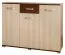 Kommode Cikupa 12, Farbe: Nuss / Ulme - Abmessungen: 95 x 120 x 40 cm (H x B x T)