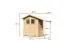 Kleines Gartenhaus mit Schleppdach für zusätzlichen Stauraum, Farbe: Natur, Grundfläche: 1,5 m²