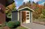 Kleines Gartenhaus mit Doppelflügeltür, Farbe: Terragrau, Grundfläche: 6 m²