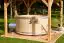 Hot Tub Banera aus Fichtenholz mit externen Holzofen - Durchmesser: 200 cm
