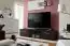 Moderne Wohnzimmerwand Elgane 09, Farbe: Schwarz - Abmessungen: 190 x 180 x 45 cm (H x B x T), mit LED-Beleuchtung