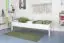 Einzelbett "Easy Premium Line" K1/1n, Buche Vollholz massiv weiß lackiert - Maße: 90 x 190 cm