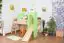 Kinderbett Hochbett Tom mit Rutsche und Turm inkl. Rollrost - Material: Buche massiv natur,  Farbe: klar lackiert
