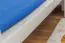 Kinderbett / Jugendbett Buche massiv Vollholz weiß lackiert 118, inkl. Lattenrost - Abmessung 90 x 200 cm