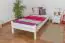 Kinderbett / Jugendbett Kiefer massiv Vollholz weiß lackiert 97, inkl. Lattenrost - Abmessung 90 x 200 cm