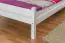 Kinderbett / Jugendbett Kiefer massiv Vollholz weiß lackiert 97, inkl. Lattenrost - Abmessung 90 x 200 cm