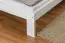 Jugendbett Kiefer massiv Vollholz weiß lackiert 75, inkl. Lattenrost - Abmessung 180 x 200 cm